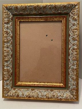 Vintage Italian Florentine Ornate Photo Frame Holds 5x7 Photo
